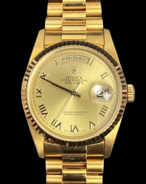 rolex 18k gold oyster perpetual day-date|Rolex Day-Date 40 prices.